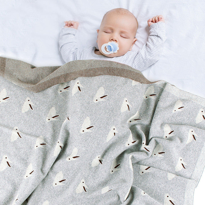 The Comfort of a Knitted Bunny Hug Blanket for Your Baby